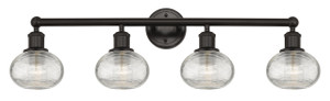 Ithaca - 4 Light - 33 inch - Oil Rubbed Bronze - Bath Vanity Light (616-4W-OB-G555-6CL)