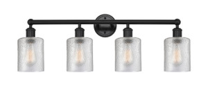 Cobbleskill - 4 Light - 32 inch - Matte Black - Bath Vanity Light (616-4W-BK-G112)