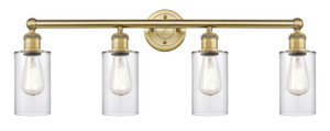 Clymer - 4 Light - 31 inch - Brushed Brass - Bath Vanity Light (616-4W-BB-G802)