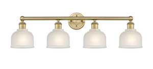 Dayton - 4 Light - 33 inch - Brushed Brass - Bath Vanity Light (616-4W-BB-G411)