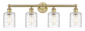 Cobbleskill - 4 Light - 32 inch - Brushed Brass - Bath Vanity Light (616-4W-BB-G1113)