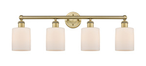 Cobbleskill - 4 Light - 32 inch - Brushed Brass - Bath Vanity Light (616-4W-BB-G111)