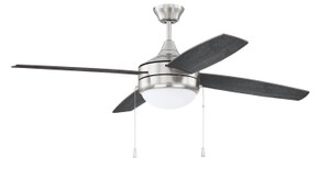 Phaze 4 52" 4-Blade Ceiling Fan in Brushed Polished Nickel w/ Brushed Nickel/Greywood Blades; Integrated Light Kit (PHA52BNK4-BNGW) Phaze 4 52" 4-Blade Ceiling Fan in Brushed Polished Nickel w/ Brushed Nickel/Greywood Blades; Integrated Light Kit (PHA52BNK4-BNGW)