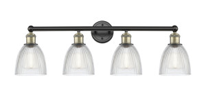 Castile - 4 Light - 33 inch - Black Antique Brass - Bath Vanity Light (616-4W-BAB-G382)