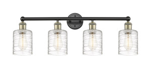 Cobbleskill - 4 Light - 32 inch - Black Antique Brass - Bath Vanity Light (616-4W-BAB-G1113)