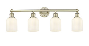 Bridal Veil - 4 Light - 32 inch - Antique Brass - Bath Vanity Light (616-4W-AB-G559-5GWH)