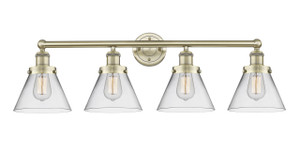 Cone - 4 Light - 35 inch - Antique Brass - Bath Vanity Light (616-4W-AB-G42)