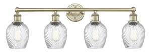 Salina - 4 Light - 33 inch - Antique Brass - Bath Vanity Light (616-4W-AB-G292)