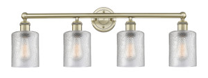 Cobbleskill - 4 Light - 32 inch - Antique Brass - Bath Vanity Light (616-4W-AB-G112)