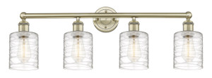 Cobbleskill - 4 Light - 32 inch - Antique Brass - Bath Vanity Light (616-4W-AB-G1113)