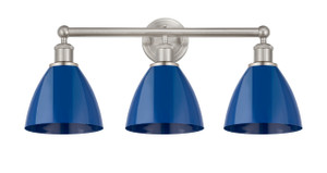 Plymouth - 3 Light - 26 inch - Satin Nickel - Bath Vanity Light (616-3W-SN-MBD-75-BL)