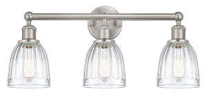 Brookfield - 3 Light - 24 inch - Brushed Satin Nickel - Bath Vanity Light (616-3W-SN-G442)