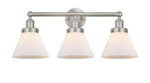 Cone - 3 Light - 26 inch - Brushed Satin Nickel - Bath Vanity Light (616-3W-SN-G41)