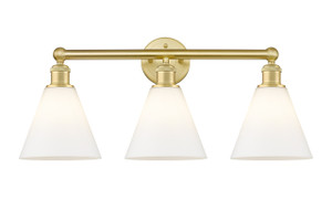 Berkshire - 3 Light - 26 inch - Satin Gold - Bath Vanity Light (616-3W-SG-GBC-81)