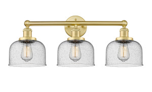Bell - 3 Light - 26 inch - Satin Gold - Bath Vanity Light (616-3W-SG-G74)