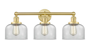 Bell - 3 Light - 26 inch - Satin Gold - Bath Vanity Light (616-3W-SG-G72)