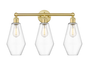 Cindyrella - 3 Light - 25 inch - Satin Gold - Bath Vanity Light (616-3W-SG-G652-7)