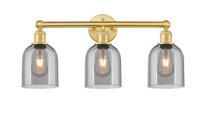 Bella - 3 Light - 24 inch - Satin Gold - Bath Vanity Light (616-3W-SG-G558-6SM)