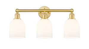 Bella - 3 Light - 24 inch - Satin Gold - Bath Vanity Light (616-3W-SG-G558-6GWH)