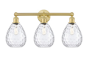Waverly - 3 Light - 26 inch - Satin Gold - Bath Vanity Light (616-3W-SG-G372)