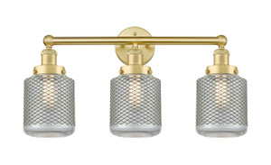 Stanton - 3 Light - 24 inch - Satin Gold - Bath Vanity Light (616-3W-SG-G262)