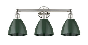 Plymouth - 3 Light - 26 inch - Polished Nickel - Bath Vanity Light (616-3W-PN-MBD-75-GR)