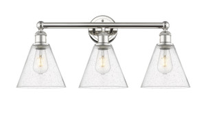 Berkshire - 3 Light - 26 inch - Polished Nickel - Bath Vanity Light (616-3W-PN-GBC-84)