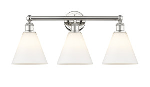 Berkshire - 3 Light - 26 inch - Polished Nickel - Bath Vanity Light (616-3W-PN-GBC-81)