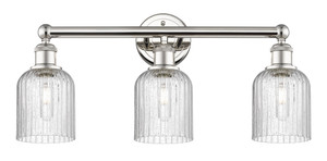 Bridal Veil - 3 Light - 23 inch - Polished Nickel - Bath Vanity Light (616-3W-PN-G559-5SDY)