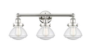 Olean - 3 Light - 25 inch - Polished Nickel - Bath Vanity Light (616-3W-PN-G324)