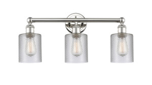 Cobbleskill - 3 Light - 23 inch - Polished Nickel - Bath Vanity Light (616-3W-PN-G112)