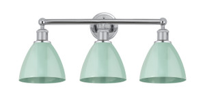 Plymouth - 3 Light - 26 inch - Polished Chrome - Bath Vanity Light (616-3W-PC-MBD-75-SF)