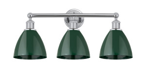 Plymouth - 3 Light - 26 inch - Polished Chrome - Bath Vanity Light (616-3W-PC-MBD-75-GR)