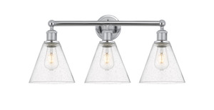 Berkshire - 3 Light - 26 inch - Polished Chrome - Bath Vanity Light (616-3W-PC-GBC-84)