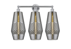 Windham - 3 Light - 25 inch - Polished Chrome - Bath Vanity Light (616-3W-PC-G683-7)