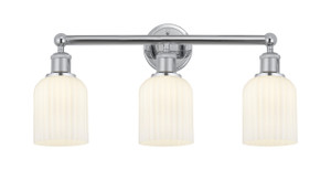 Bridal Veil - 3 Light - 23 inch - Polished Chrome - Bath Vanity Light (616-3W-PC-G559-5GWH)