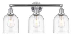 Bella - 3 Light - 24 inch - Polished Chrome - Bath Vanity Light (616-3W-PC-G558-6CL)