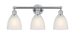 Castile - 3 Light - 24 inch - Polished Chrome - Bath Vanity Light (616-3W-PC-G381)