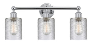 Cobbleskill - 3 Light - 23 inch - Polished Chrome - Bath Vanity Light (616-3W-PC-G112)