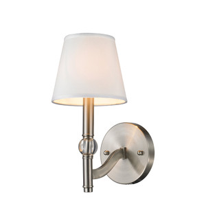Waverly 1 Light Wall Sconce in Aged Brass with Tuxedo Shade (3500-1W AB-GRM)
