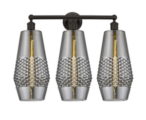 Windham - 3 Light - 25 inch - Oil Rubbed Bronze - Bath Vanity Light (616-3W-OB-G683-7)