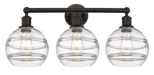 Rochester - 3 Light - 26 inch - Oil Rubbed Bronze - Bath Vanity Light (616-3W-OB-G556-8CL)