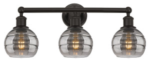 Rochester - 3 Light - 24 inch - Oil Rubbed Bronze - Bath Vanity Light (616-3W-OB-G556-6SM)