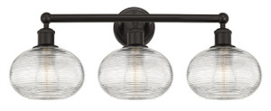 Ithaca - 3 Light - 26 inch - Oil Rubbed Bronze - Bath Vanity Light (616-3W-OB-G555-8CL)