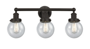 Beacon - 3 Light - 24 inch - Oil Rubbed Bronze - Bath Vanity Light (616-3W-OB-G204-6)