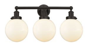 Beacon - 3 Light - 26 inch - Oil Rubbed Bronze - Bath Vanity Light (616-3W-OB-G201-8)