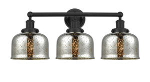 Bell - 3 Light - 26 inch - Matte Black - Bath Vanity Light (616-3W-BK-G78)
