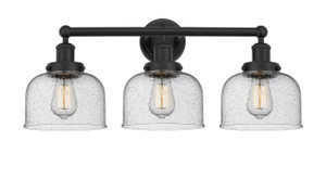 Bell - 3 Light - 26 inch - Matte Black - Bath Vanity Light (616-3W-BK-G74)