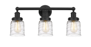 Bell - 3 Light - 23 inch - Matte Black - Bath Vanity Light (616-3W-BK-G513)