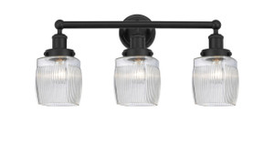 Colton - 3 Light - 24 inch - Matte Black - Bath Vanity Light (616-3W-BK-G302)